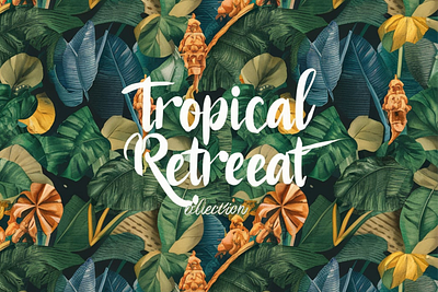 Tropical Retreat collection branding design graphic design illustration vector