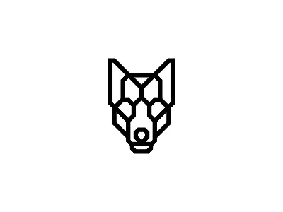 Head of Black Alpha Wolf Logo animal black black wolf brand branding design identity logo logoground logos scalebranding wolf wolf head wolf head logo wolf logo wolfpack wolves