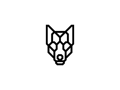 Head of Black Alpha Wolf Logo animal black black wolf brand branding design identity logo logoground logos scalebranding wolf wolf head wolf head logo wolf logo wolfpack wolves