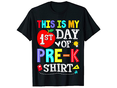 This is my first day of Pre-k shirt T-shirt amazon bulk first day of school kindergarten kindergarten t shirt pre k pre k t shirt print on demand redbubble school t shirt t shirt t shirt design t shirts t shirts design tshirt tshirtdesign tshirts typography