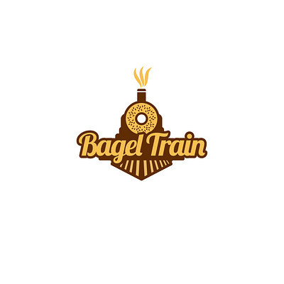 Bagel Train Logo Design bagel bagel logo bagel logo design bagel train bakery bakery logo bakery logo design donut donut bakery donut logo donut logo design dynamic flat lettermark logo minimal modern symbolic train logo