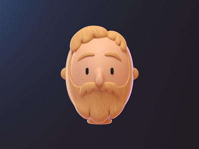 Wooden Man 3d 3dart 3dillustration blender c4d character cute design human illustration man person render vago3d wood