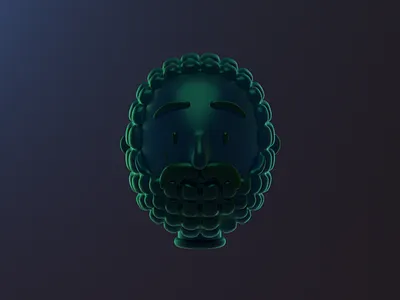 Obsidian Head 3d 3dart 3dillustration art blender c4d character design digital head human illustration museum obsidian person render stone vago3d