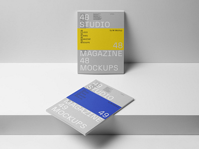 Studio Magazine Mockups PSD scenes branding cover design download identity logo magazine magazine cover mockup mockups perspective psd studio template typography