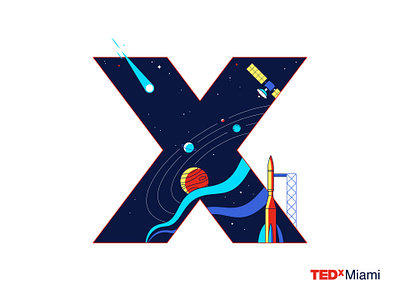 TEDxMiami art direction branding graphic design illustration