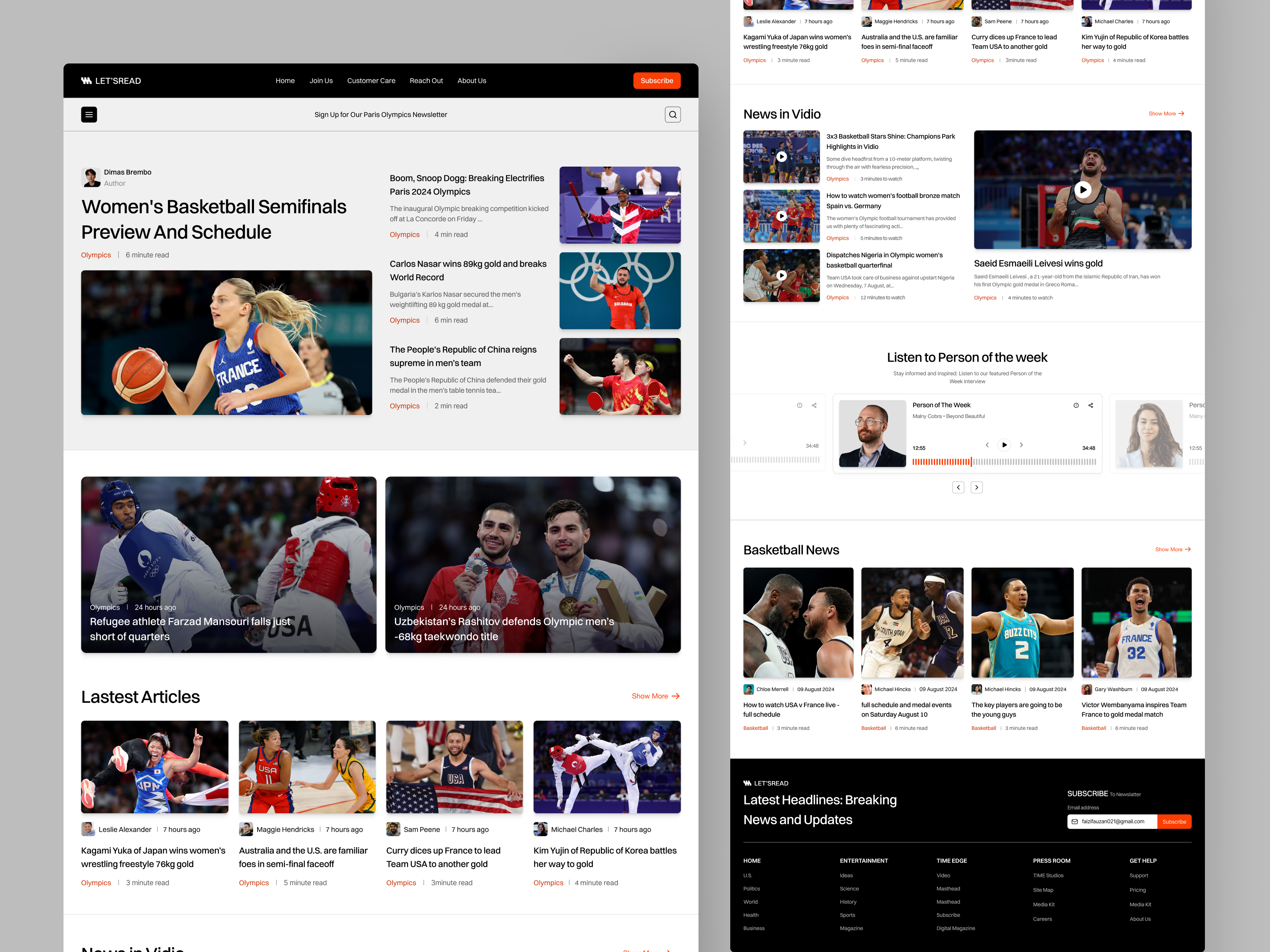 Example of News And Article Website