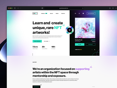 Website Design for BCNFT design flat graphic design minimal new ui