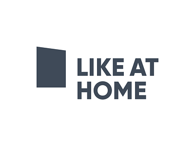 LIKE AT HOME — Logo for an Artistic and Social Project graphic design logo typography