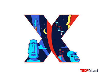 TEDxMiami art direction branding graphic design illustration