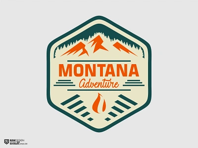 MONTANA ADVENTURE LOGO adventurelife branding graphic design hiking hikingadventure hikinglife hikinglogo mountainlife mountainlogo