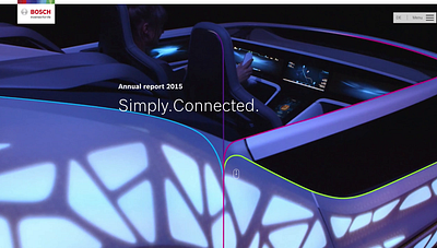 Robert Bosch Annual Report 2015 animation annual report branding landingpage motion rebrand ui ux visual design