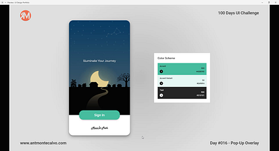 Day #016 - Pop-Up Overlay | 100 Days UI Challenge adobe xd animation branding daily 100 dailyui dailyuichallenge design graphic design interface design logo motion graphics ui user interface visual design