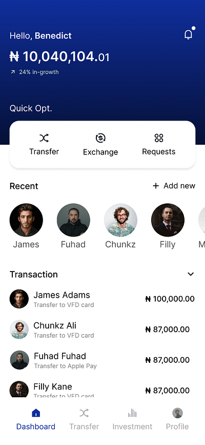 V Fx: Fintech App ui uiux