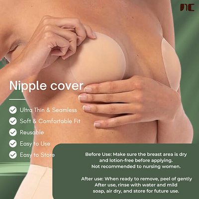 Infographics Design for Nipple Cover branding design graphic design illustration logo typography ui uiux ux vector