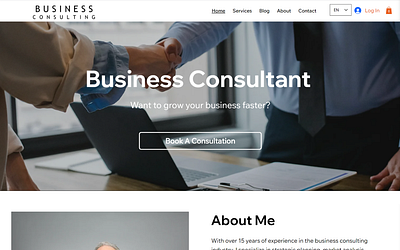 Consulting Website Design animations booking branding business consultant business website business website template consultant consultant template consultation consulting consulting template consulting website design logo ui ux web design web development wix studio wix web design