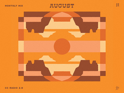 Monthly Mix: August album cover arizona canyons color theory cosmic desertwave cover desert landscape mix monthly mix mountain music art new mexico playlist southwestern spotify sunset texas tunes western