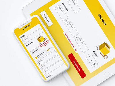 DHL Quoting Tool brand digital product graphics illustration product design quoting tool tools transformation ui ux visual design