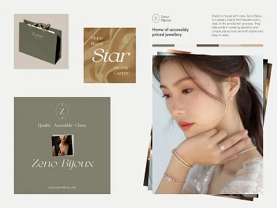 Zeno Bijoux: Jewelry brand brand branding design fashion jewelry logo logo design quetratech zeno bijoux