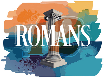 Romans 12 Series christian church graphic design illustration typography