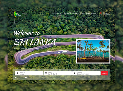 Paradise Journeys Website srilanka srilankatravel travelwebsite webdesign