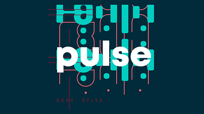 Pulse after effects animation design flat lineart lines mirror mirroring pulse shape animation title animation titles typography