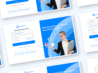 EmpathiCare - Login Page ui