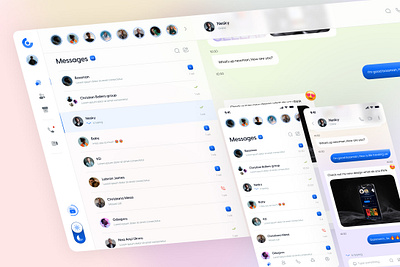 Chat interface app chat interface dashboard design desktop message messaging app mobile profile text ui users ux