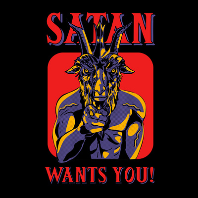 Satan Wants You character satan t shirt