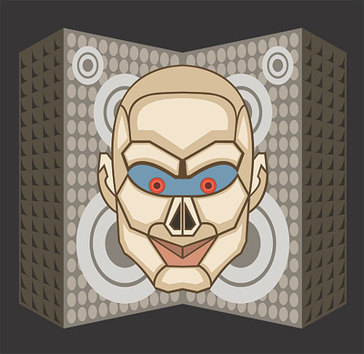 Head in the jukebox adobe illustrator adobe photoshop digital art graphic design illustration