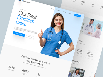 O.Consultation - Shopify Website Design for Online Doctor Servic design ecommerce homepage illustration interface landing page online doctor online doctor services product product design product details product landing page product website shopify shopify landing page shopify website single product page store web design website