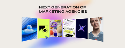 Marketing Agency Design 3d agency animation branding graphic design logo marketing motion graphics ui