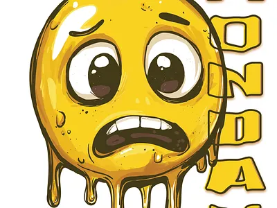 Emoji Monday Mood graphic design illlustration