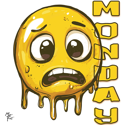 Emoji Monday Mood graphic design illlustration