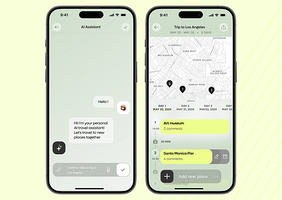 TripAI Planner ai assistant android design ios mobileapp planner trip user interface