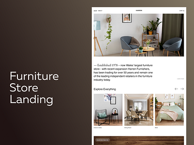 eCommerce Website Furniture Store architecture chair decoration e commerce e commerce design ecommerce ecommerce website furniture store interior landing page online store shop sofa store web