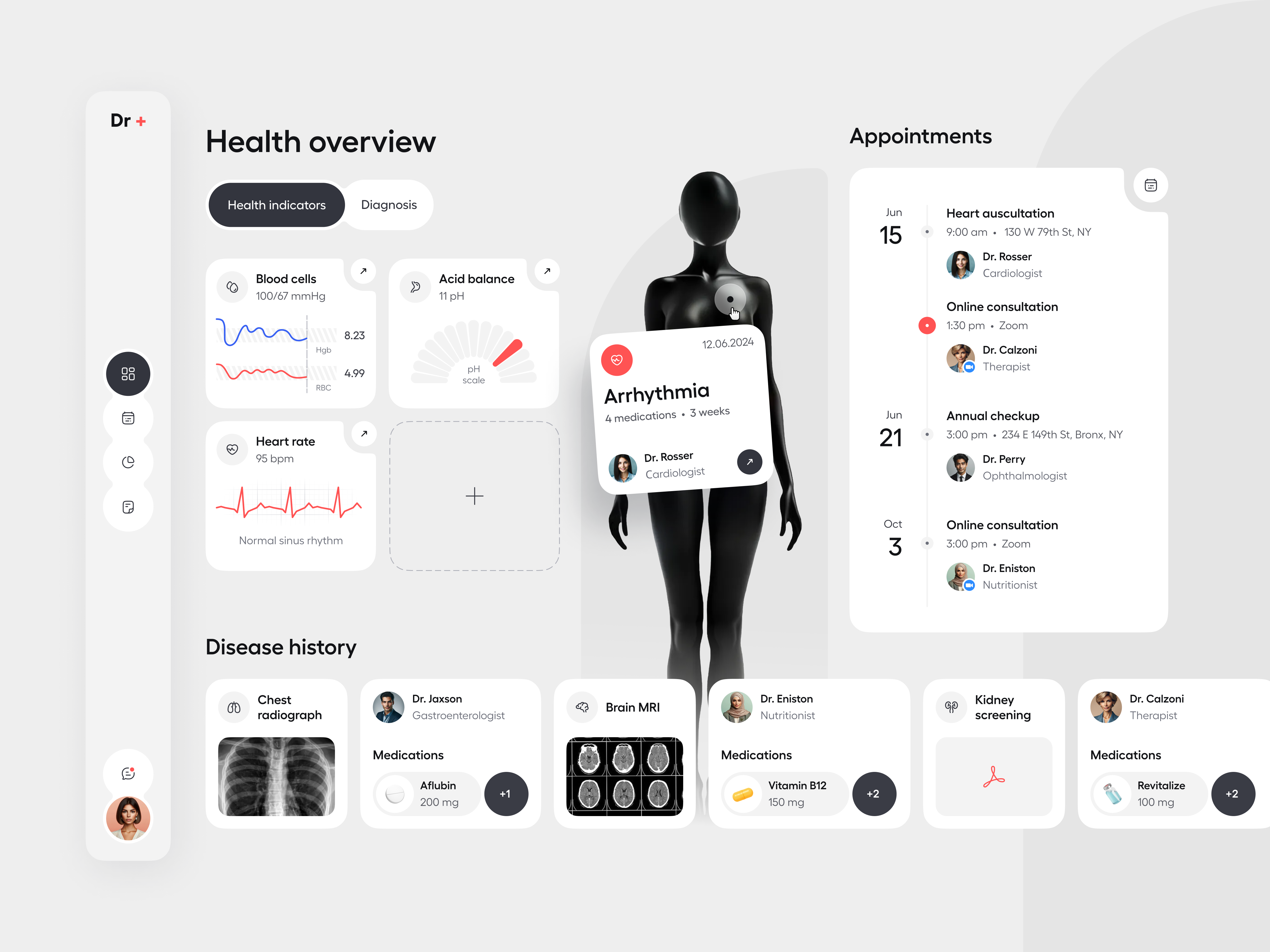Example of Healthcare Branding & UI Kit Starter