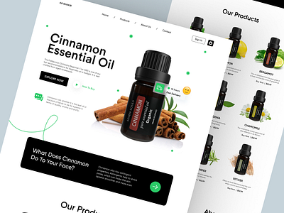 AR-Shakir - Shopify Website Design for Essential Oil design ecommerce essential oil homepage illustration interface landing page olive oil product product design product details product landing page product website shopify shopify landing page shopify website single product store store web design website