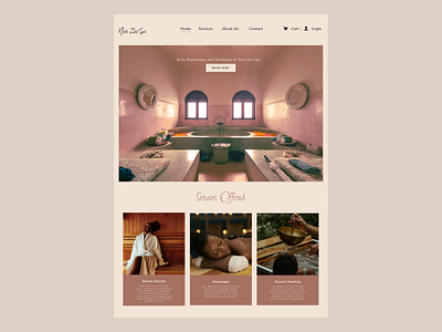 Spa Landing Page Concept design landing landing page landing page design ui ui design uiux ux ux design uxui uxuidesign web application web design