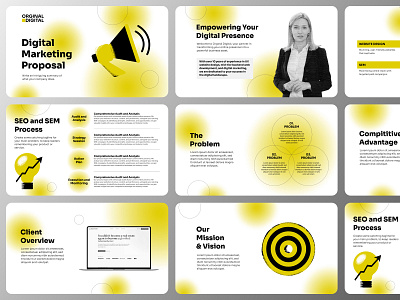 Digital Marketing Minimal Pitch Deck brand guide brand guidlines brand identity branding deck design design digital marketing graphic design illustration marketing minimal deck minimal pitch deck orginal pitch pitch deck