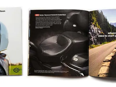 Harley-Davidson Direct Mail Catalog art direction branding brochure catalog copywriting creative direction design direct mail graphic design