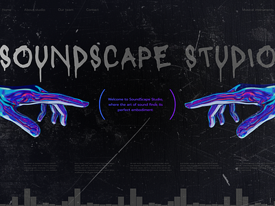 RECORDING STUDIO / SOUNDSCAPE 3d branding design graphic design illustration logo typography ui ux vector