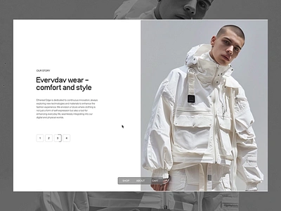 Ethereal Edge animation creative design ecomm ecommerce graphic design layout minimal minimalist modern motion graphics photography shop shopify typography ui webdesign webdesigner website whitespace