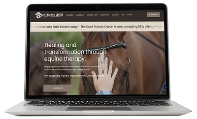 Website – Saint Francis Center Equine-Assisted Therapy branding copywriting graphic design seo squarespace squarespace expert web design web development web graphics