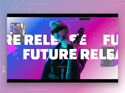 Cyberpunk Future / Website Design & Animation animation branding design graphic design landing ui uidesign webdesign webflow website