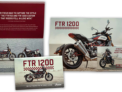 New Motorcycle Launch Direct Mail – Indian Motorcycle art direction branding creative direction design direct mail graphic design layout