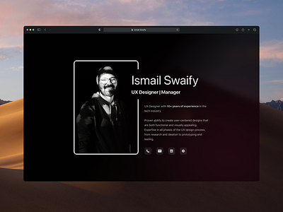 Dark Portfolio Practice branding dark dark mood portfolio ui