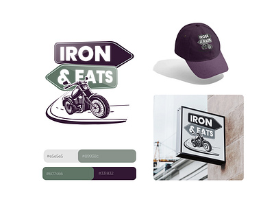 Iron & Eats - branding & mockup designs graphic design logo