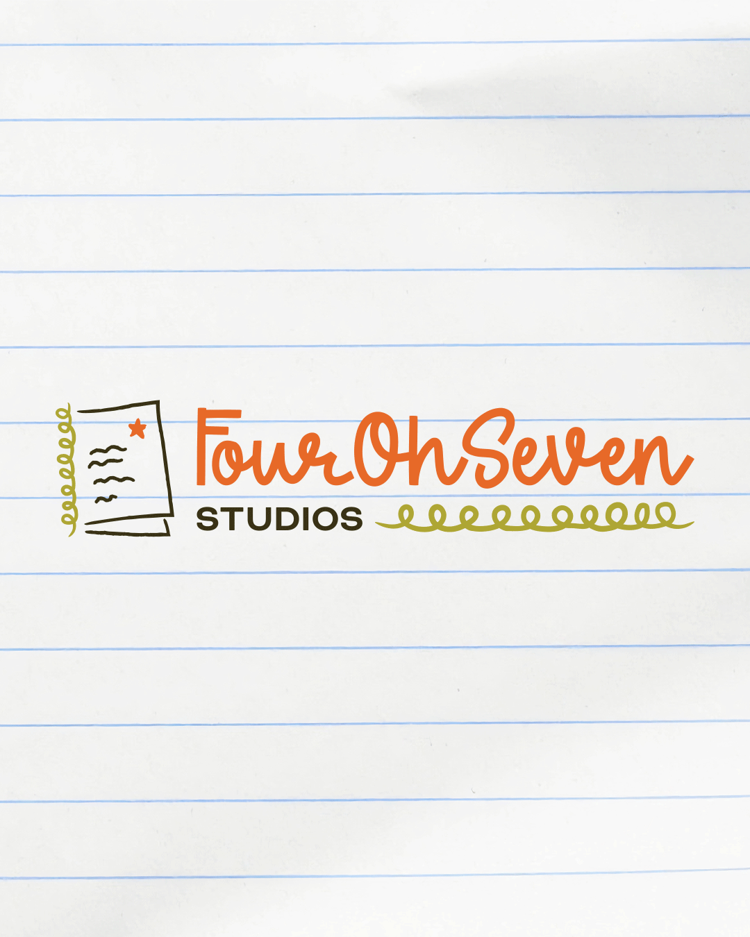 Four Oh Seven Studios Logo brand design branding custom brand design etsy etsy brand etsy packaging etsy shop etsy shop branding graphic design hand drawn hand drawn icons logo logo design small business stationery brand