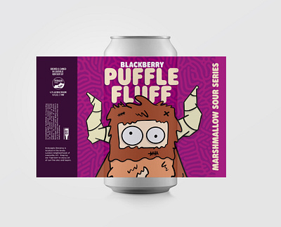 Pufflefluff Blackberry (New Can) beer beer can blackberry can mock up monster