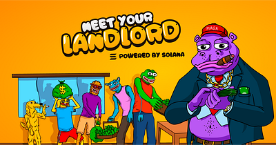 🔥 $LANDLORD is on a Mission to Hunt Down the Best Creatives! 🚀 character coin crypto doge fun hippo land landlord lord meme money pepe purple token